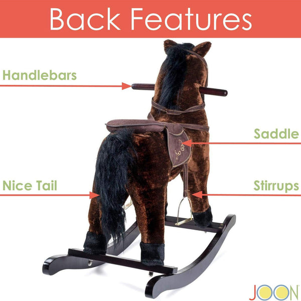 JOON Rocking Horse Pony, Dark Brown